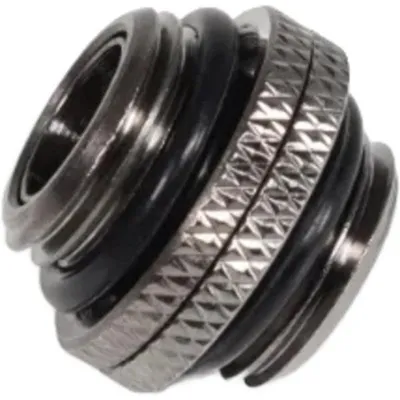 Flüssigkeitskühlung Alphacool Doppelanschluss ES G1/4 drehbar Messing schwarz