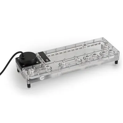 Wasserkühlung Alphacool Core Distro Plate 360mm D5 Apex Pumpe aRGB Transparent