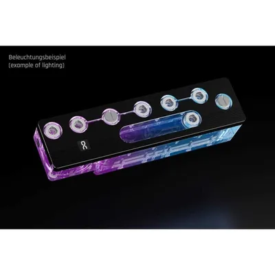Refrigeración Líquida Alphacool Apex Distro Plate North XL D5/DDC Schwarz ARGB