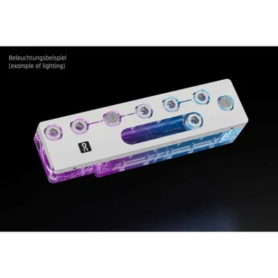 Refrigeración Líquida Alphacool Apex Distro Plate North XL ARGB 290 mm 9 Anschlüsse