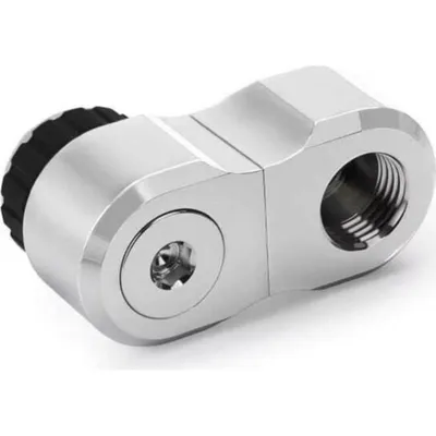 Wasserkühlung Alphacool Apex Grip Winkelstück chrom 90° 360° Drehung
