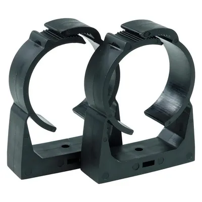 Alphacool AGB Universal Halterung Clip-On 50mm Schwarz 2 Stück