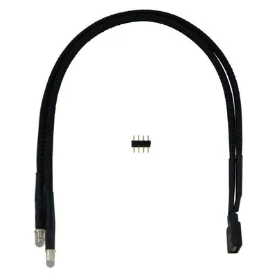 Alphacool Aurora 5mm Twin LED RGB 30cm - Schwarz gesleevt