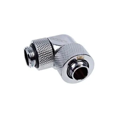 Wasserkühlung Alphacool Eiszapfen 90º G1/4 13/10mm Drehbar Messing Verchromt