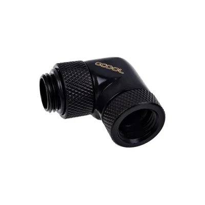Wasserkühlung Alphacool Racor Messing schwarz 1/4" 90° Winkel