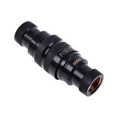 Flüssigkeitskühlung Alphacool 17282 Schwarz 1/4" Stecker/Buchse 64,6 mm
