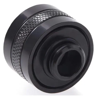 Alphacool Eiszapfen PRO 16mm HardTube Anschluss G1/4 - tiefschwarz
