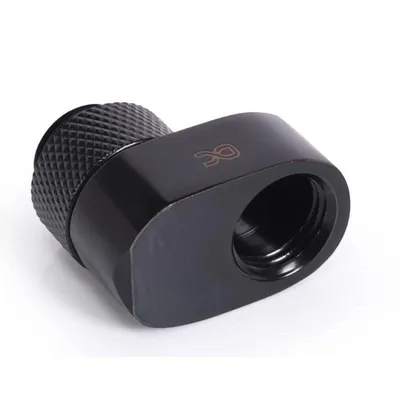 Drehbarer Alphacool Eiszapfen 16mm Anschluss G1/4 Schwarz Messing