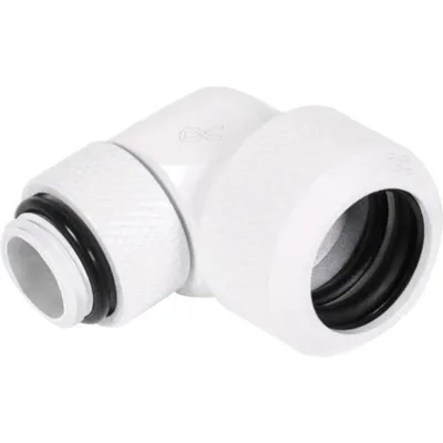 Wasserkühlung Alphacool Eiszapfen 90° drehbar G1/4 weiß 13mm