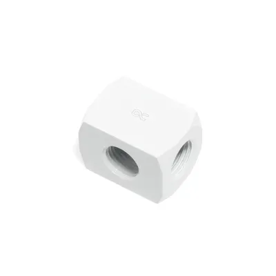 Wasserkühlung Alphacool Wasserblock Messing Weiß 22x30 mm