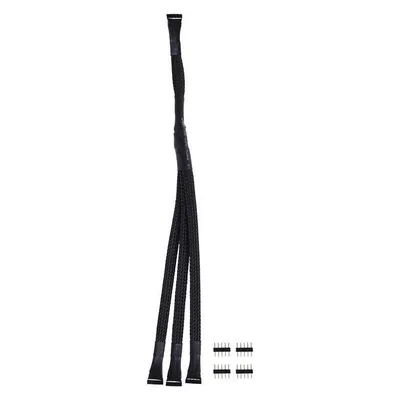 Alphacool Y-Kabel RGBW 5pol auf 3x 5pol inkl. Stecker - Schwarz 30cm