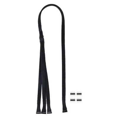 Alphacool Y-Kabel RGBW 5pol auf 3x 5pol inkl. Stecker - Schwarz 60cm