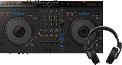 AlphaTheta DDJ-GRV6 + Pioneer DJ HDJ-X5 Schwarz