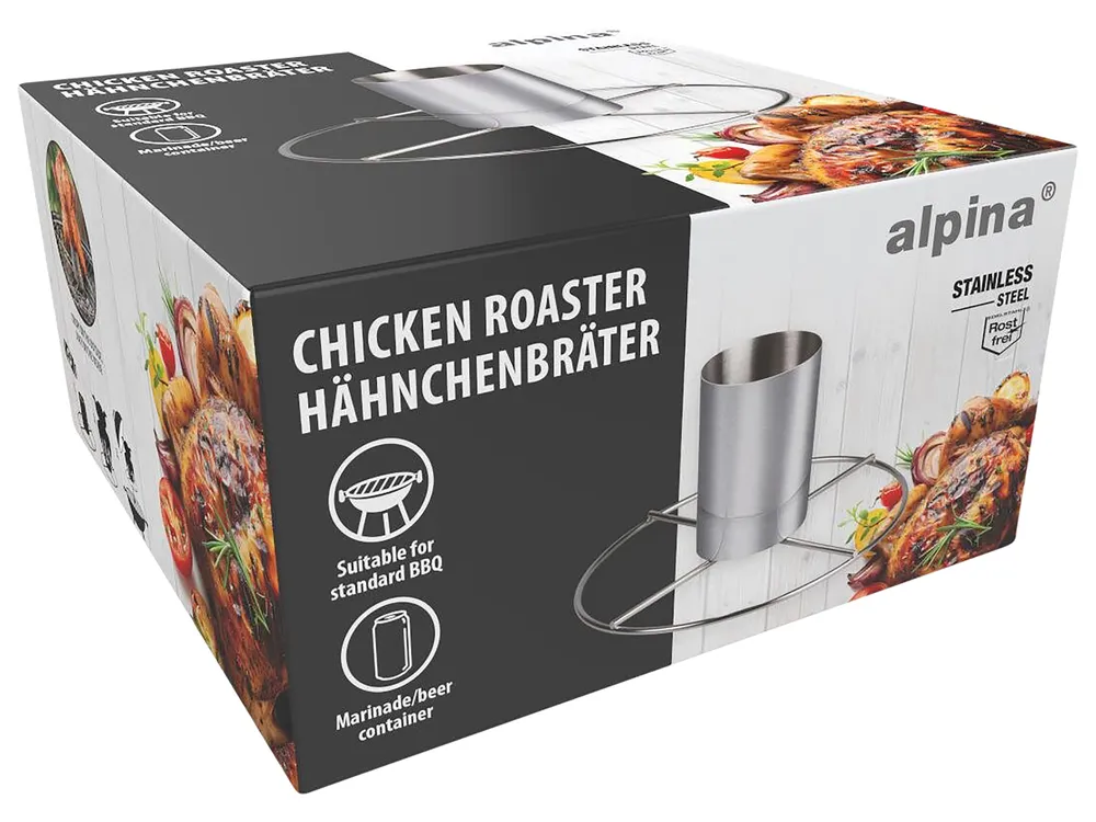 ALPINA Hähnchenhalter, zum Grillen, Ø 20x10 cm