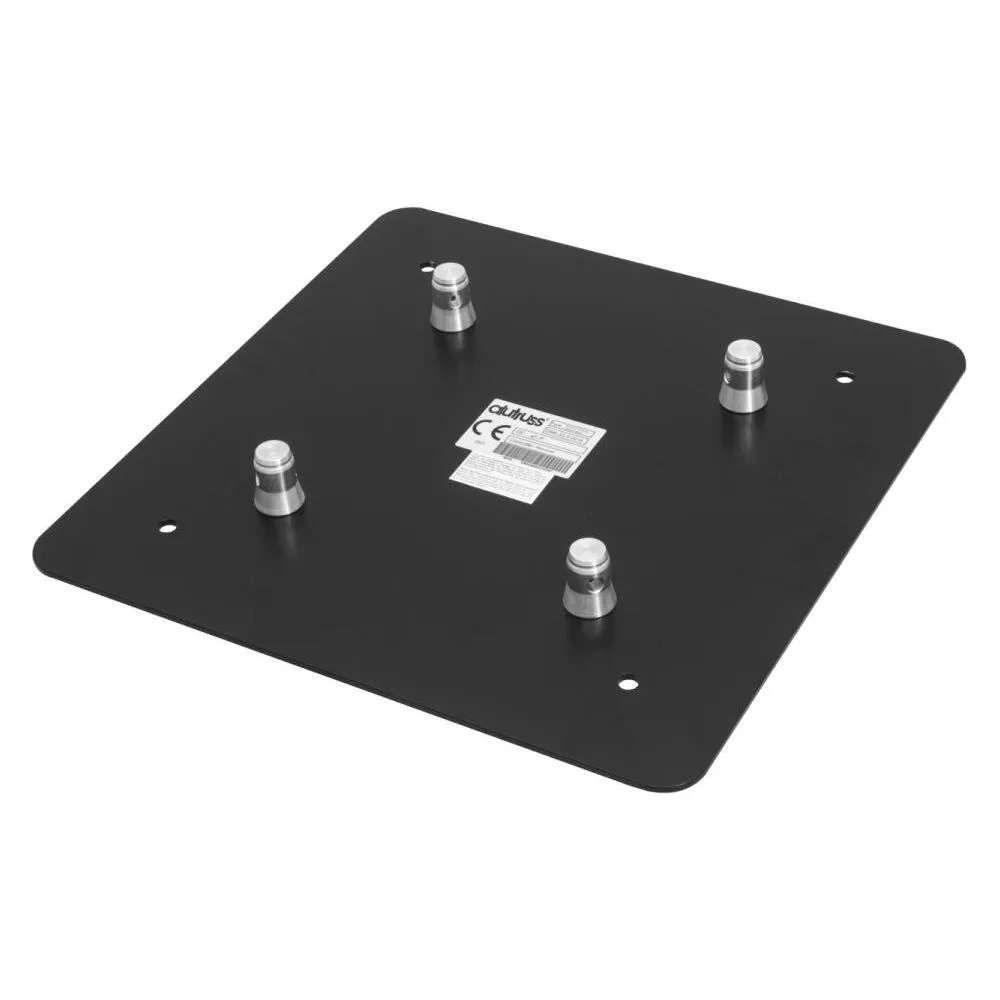 Alutruss QUADLOCK Endplatte M10-Konus Male 50cm x 50cm sw
