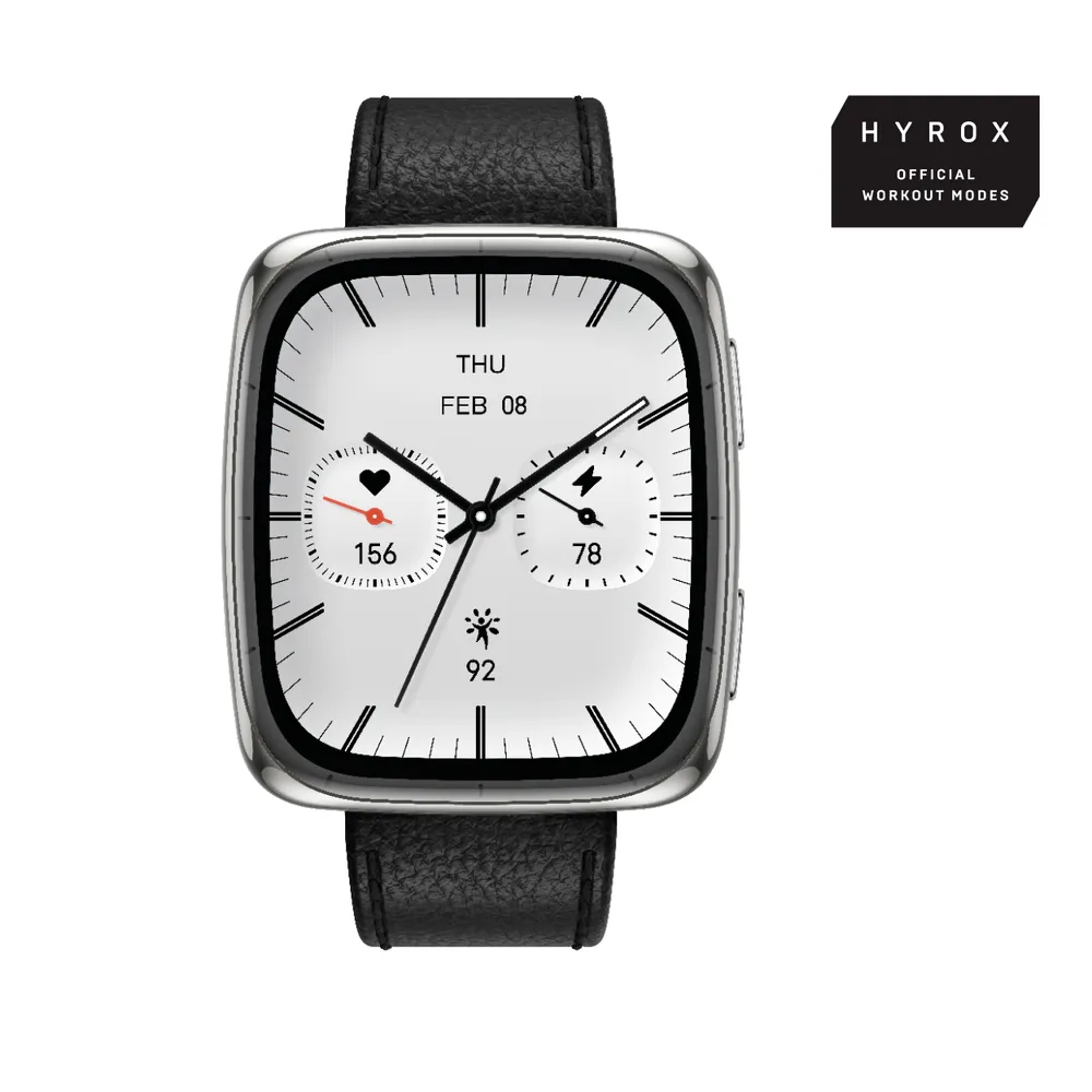Active 2 Square, HYROX-Modus, Black Smartwatch