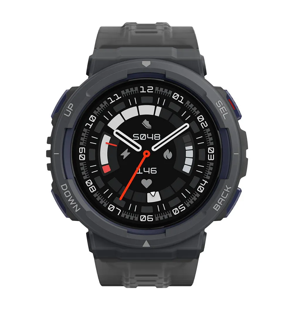 Amazfit Active Edge Bluetooth GPS 46mm TFT Schwarz 10ATM SpO2 Herzfrequenz Schlafmonitor