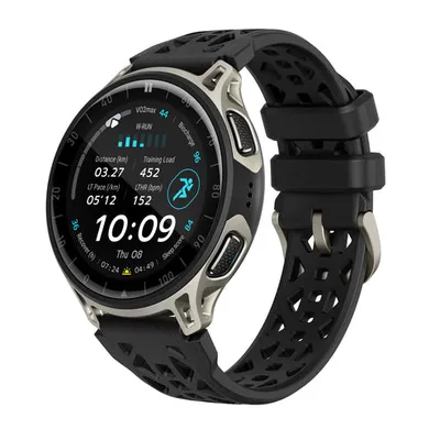 Amazfit Cheetah 2 Pro Bluetooth NFC WiFi 48mm AMOLED Titan Schwarz One Size Wasserdicht 5ATM SpO2