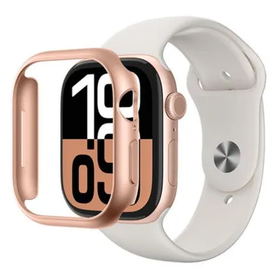 Hülle Amazingthing Apple Watch Series 10 46mm Roségold Policarbonat