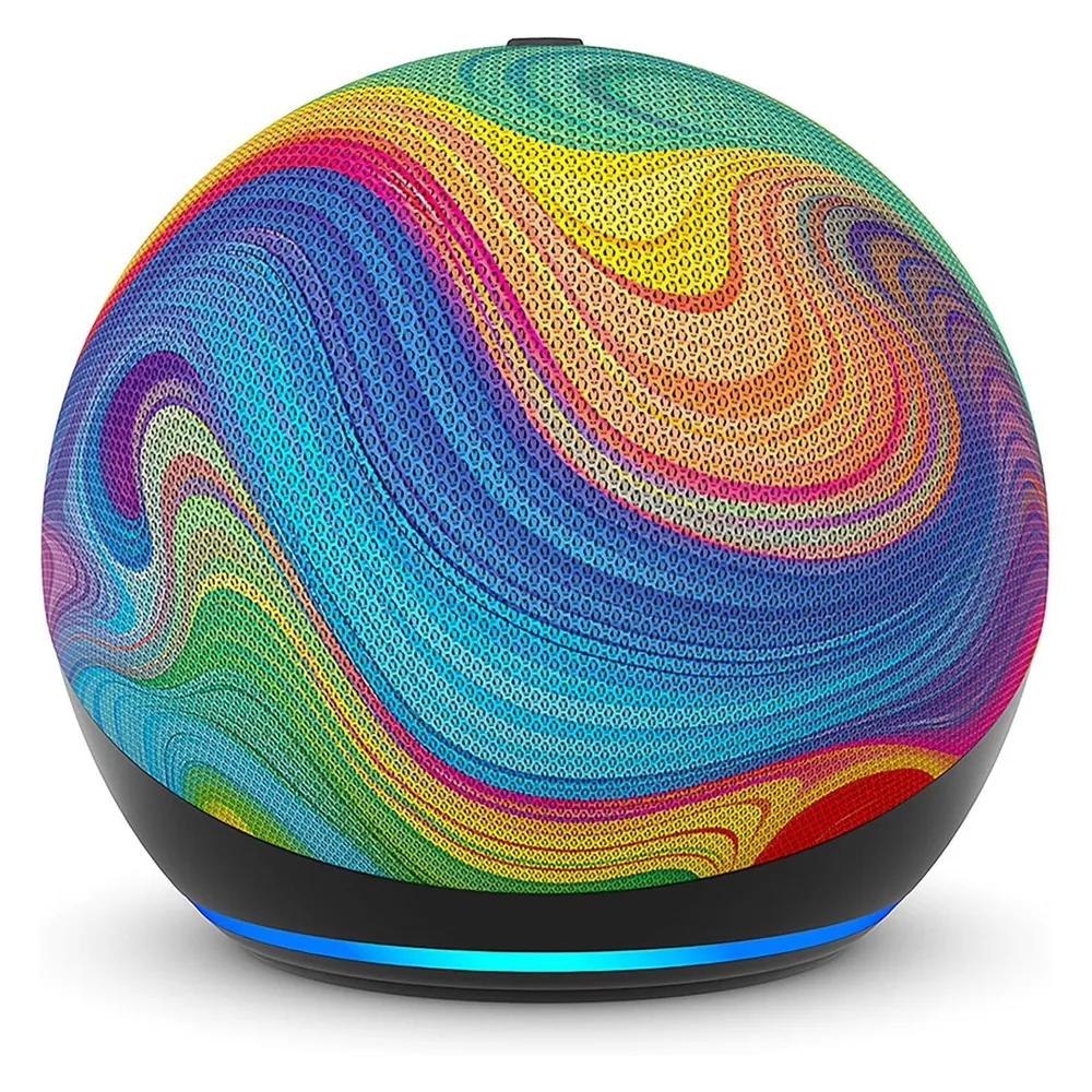 Amazon Echo Dot Kids - Neueste Generation - Regenbogenwirbel