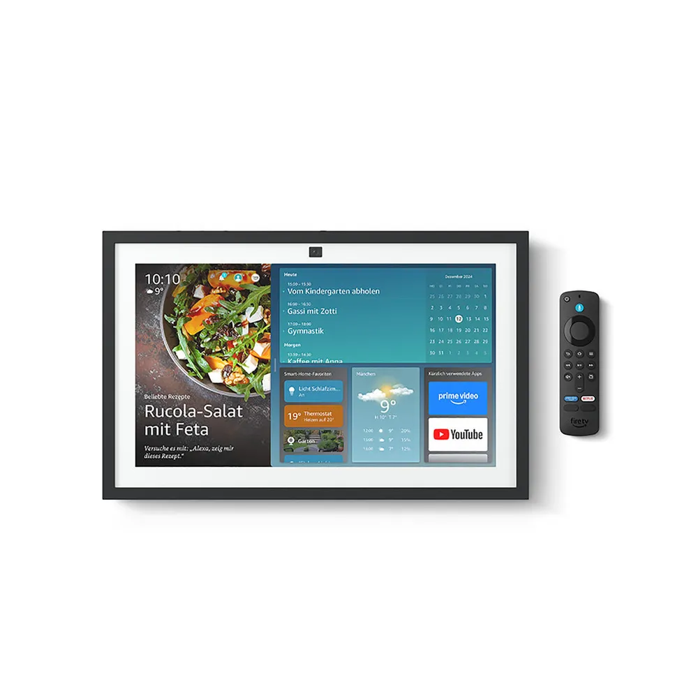 Amazon Echo Show 15 (2024) - mit Fernbedienung - Weiß