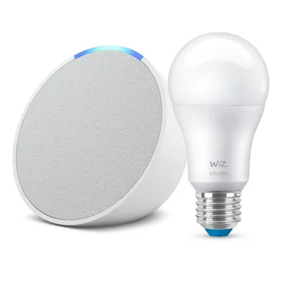Lautsprecher AMAZON Smart Wired Dual-Band mit Sprachsteuerung und Glühbirne