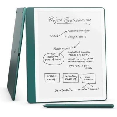 Libro Electrónico Kindle Scribe 10,2" 64GB Wifi mit Premium Pen Jade und 20W Ladegerät