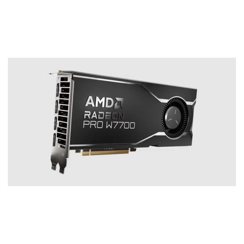 Grafikkarte AMD Radeon Pro W7700 16GB RDNA 3 PCIe x16 4.0 DisplayPort 2.1 Grafikkarte AMD Radeon Pro W7700 16GB