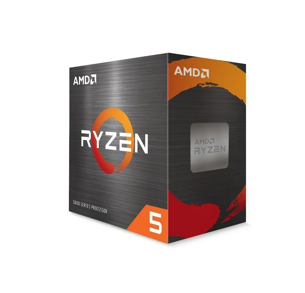 AMD Prozessor Ryzen 5 5600 Gaming CPU - 6 Kerne, 4.4 GHz Boost, PCIe 4.0, AM4, Kühler inklusive, DDR4-3200 Unterstützung