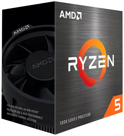 AMD Prozessor Ryzen 5 5600X, Tray-Version ohne CPU Kühler.