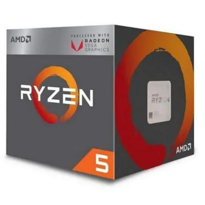 Prozessor AMD Ryzen 5 3400G 4 Kerne 3,7 GHz Basistakt 4,2 GHz Turbo-Takt Radeon Vega 11