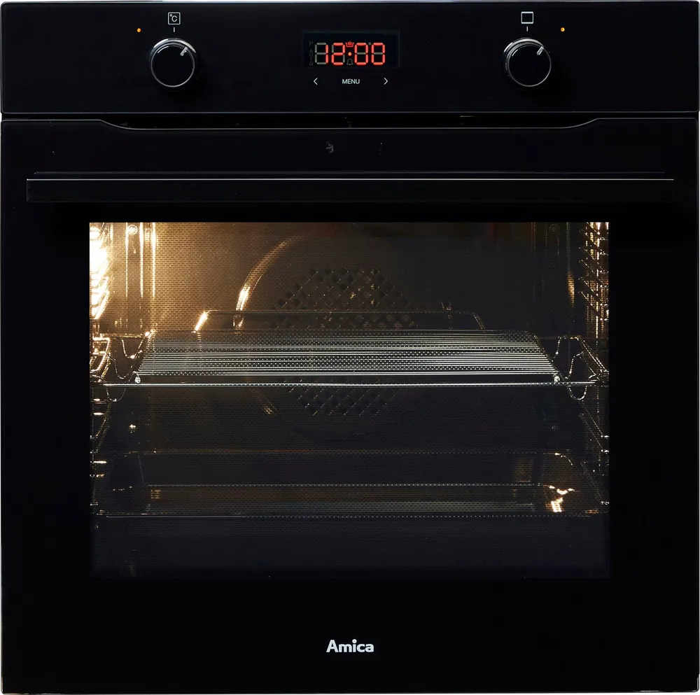 Amica Einbaubackofen EBX 943 600 S, mit Teleskopauszug nachrüstbar, Steam Clean, Komfortables Backen mit klarer Sicht und einfacher Reinigung
