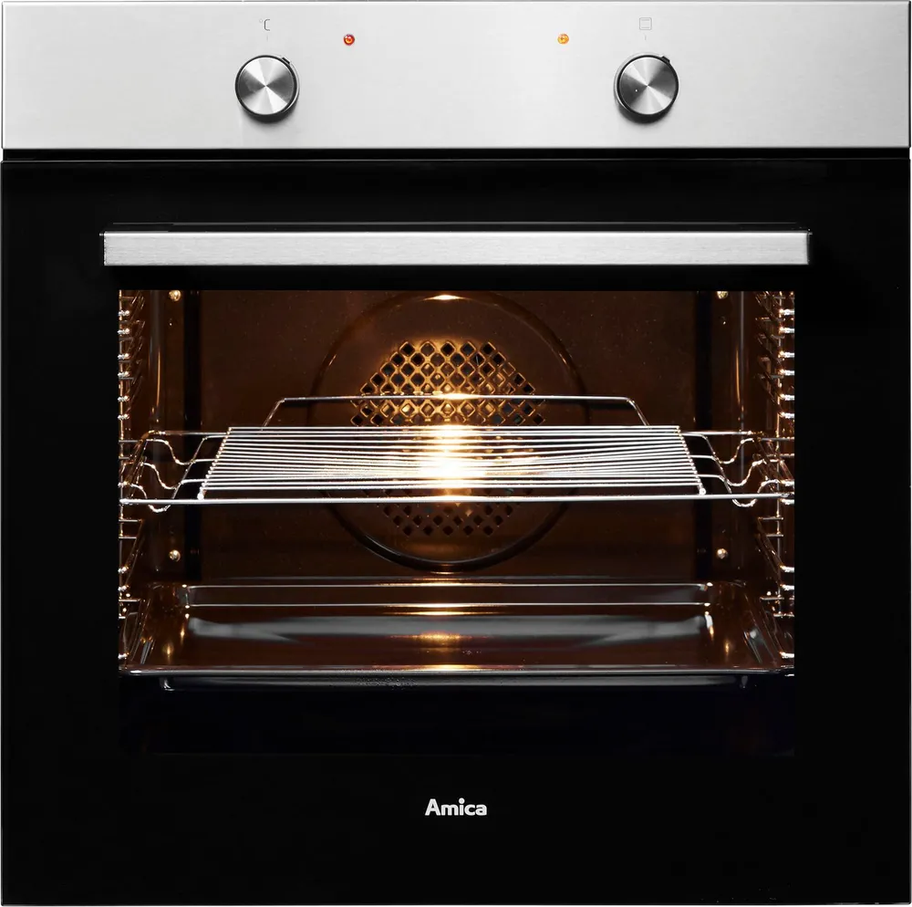 Amica Einbaubackofen EBX 943 640 E, mit Teleskopauszug nachrüstbar, Großer Garraum, sparsam, sicher und leicht zu reinigen im Alltag