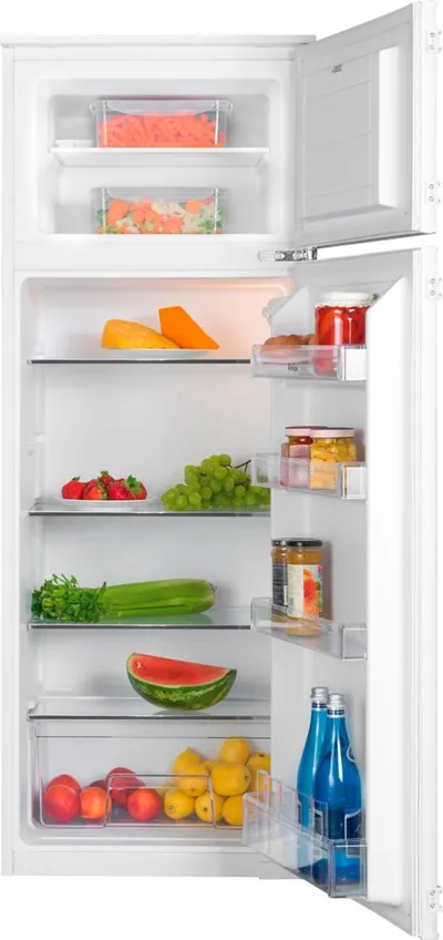 Amica Einbaukühlgefrierkombination EDTS 374 901, 144 cm hoch, 54 cm breit, Ruhig, übersichtlich, praktisch – frische Vorräte im Griff