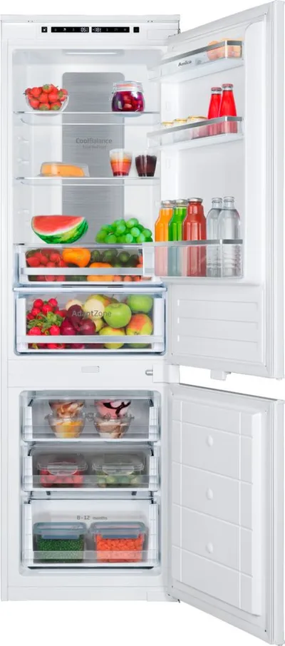 Amica Einbaukühlgefrierkombination EKGCX 387 960, 177,1 cm hoch, 56 cm breit, NoFrost‑Kühlkombi mit schneller Kühlung und klarer LED‑Sicht