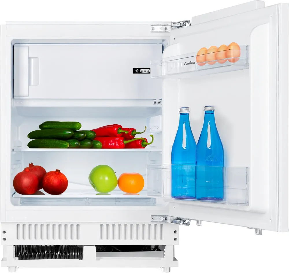 Amica Einbaukühlschrank UKSX 361 911, 82,5 cm hoch, 59,6 cm breit, Frisch, leise, übersichtlich – deine Kombi für jeden Tag