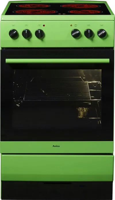 Amica Elektro-Standherd SHC 11508 G, Steam Clean, Kompakter Kochkomfort für den täglichen Küchenalltag