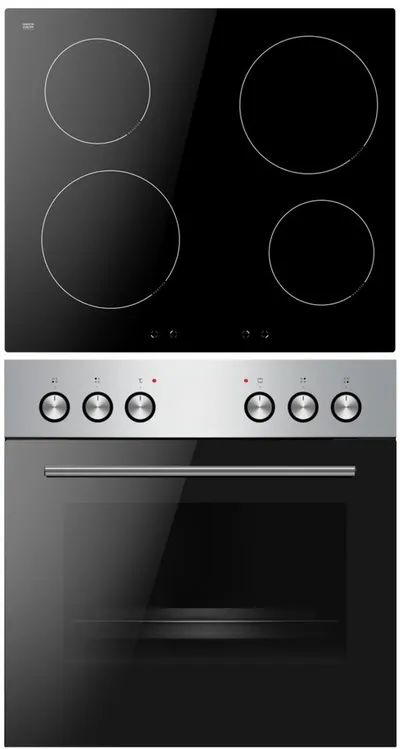 Amica Induktions Herd-Set EHI 935 331 E, Steam Clean, Komfort pur: beste Sicht, leicht reinigen, sicher kochen
