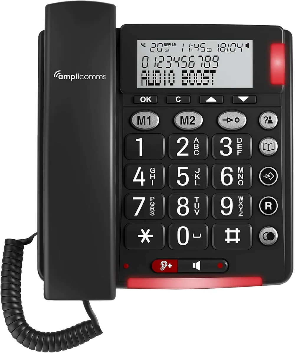 AMPLICOMMS Telefon schnurgebunden BIGTEL 48 Plus