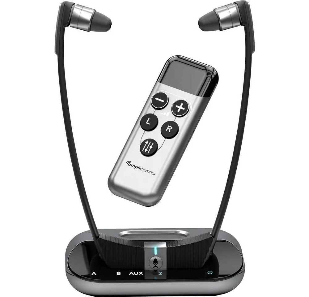 Amplicomms TV3500 In Ear Kopfhörer Kabellos Schwarz, Silber TV ATL1422665 Kopfhörer
