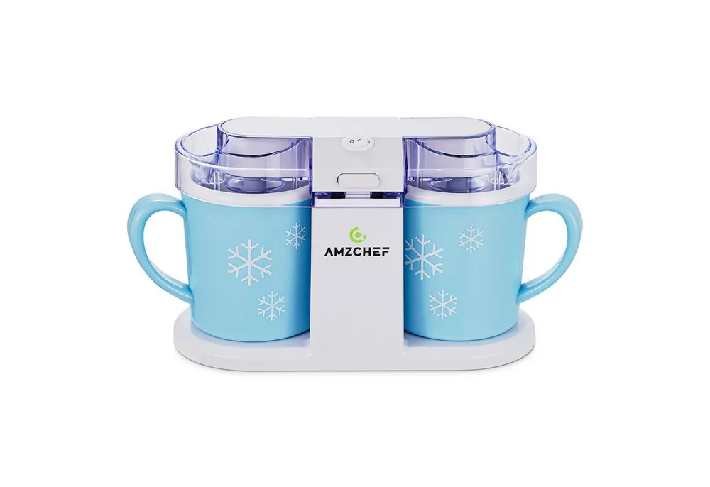 AMZCHEF Eismaschine CE-DBL50OT0B-SB, Eismaschine KÜCHENminis Eiscreme