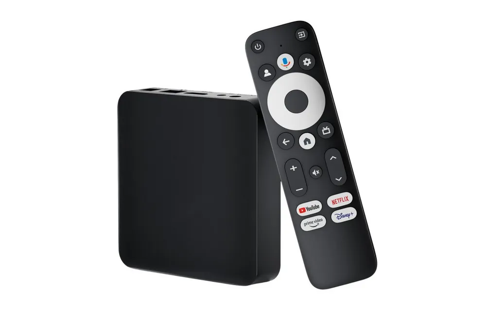 Android Streaming-Box GD2 4K Heimkino Mediaplayer (Google TV, LAN, USB), Smartes Upgrade mit Dolby Atmos, AV1 & Chromecast