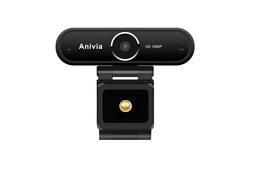 Anivia Full HD-Webcam (Full-HD, Auto Low-Light-Korrektur, Plug-and-Play, Breite Kompatibilität, Rauschunterdrückendes Mikrofon und 30 FPS für Flüssige Videoaufnahmen)