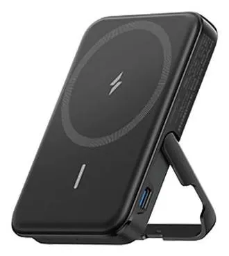 322 MagGo Powerbank (5.000mAh, 7,5W), USB-C und mit Stand, Schwarz