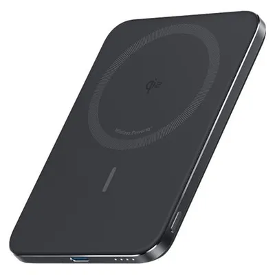 Anker MagGo Slim Wireless Powerbank mit MagSafe und Qi2 5.000 mAh mit Schnellladefunktion Schwarz