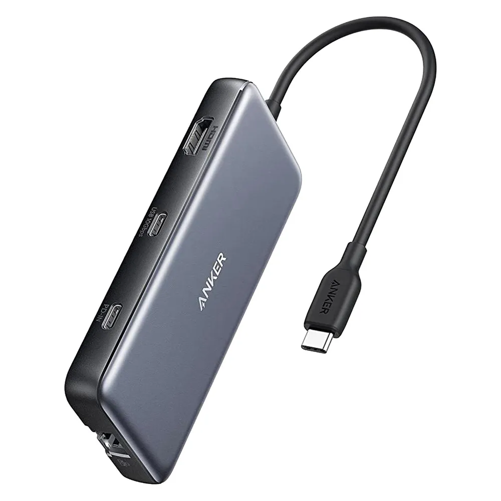 Hub Anker 8 Ports 10 Gbps USB Typ-C Modell 555 mit HDMI und Gigabit Ethernet