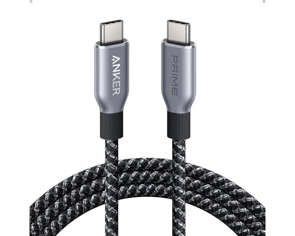 Anker A88E2011 Computer-Kabel, 240W, Upcycled-Flechtgewebe, 0,9m, USB-C auf USB-C