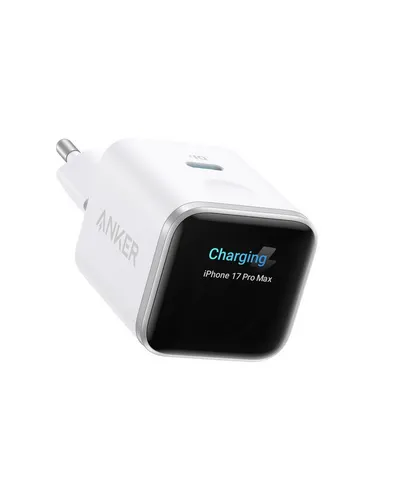 Anker Anker Nano 45W USB C Ladegerät mit Smart Display für iPhone Schnelllade-Gerät (GaN Ladegerät für iPhone 17/16/15 Serie)