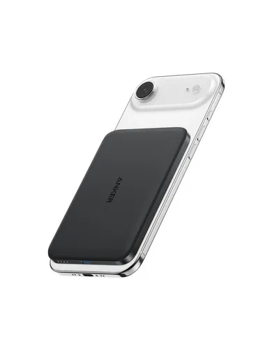 Anker Anker Nano Powerbank, Qi2-zertifiziert, 5000mAh Magnet- Powerbank 15W Max ultraschnelles Laden, MagSafe-kompatibel, tragbares Ladegerät 5000 mAh (5 V), Kabelloses Laden, für iPhone 17/16/15/14/13