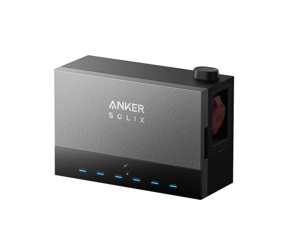 Anker Balkonkraftwerk Anker SOLIX Power Dock, kompatibel mit Solarbank 3 E2700 Pro, (mit 0x/1x/2x Anker SOLIX Solarbank 3 E2700 Pro (optional), Flexibel erweiterbar – kombiniere bis zu 4 Solarbanks